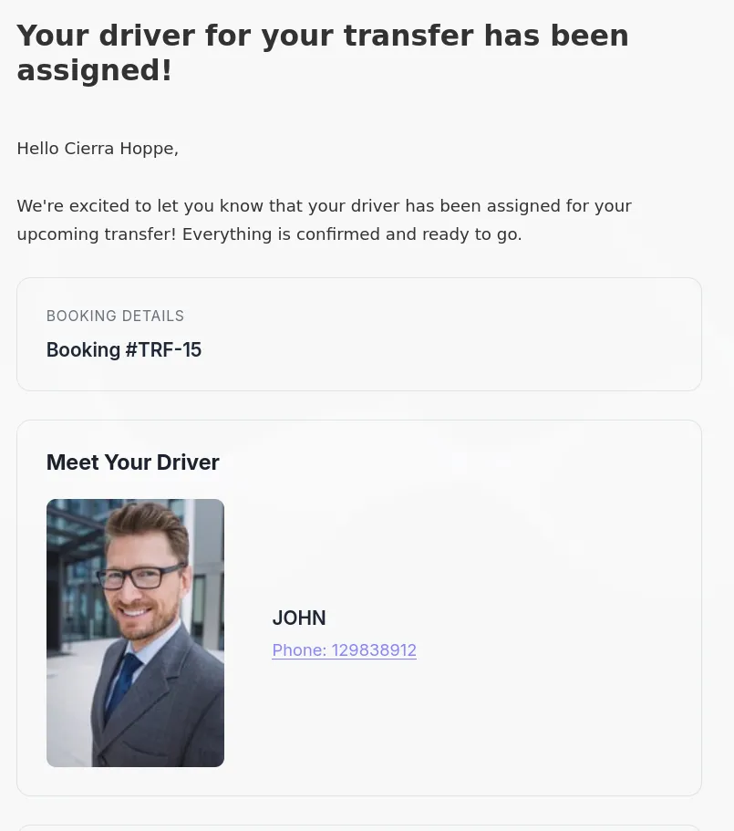 Assignment Notification Email