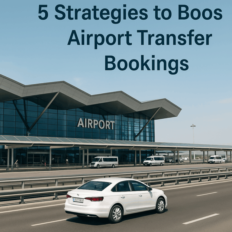 ¡Impulsa tus reservas de traslados al aeropuerto con 5 estrategias clave! Ofrece traslados al aeropuerto fluidos y viajes sin estrés, recogida puntual y servicio de chófer. ¡Maneja tu equipaje fácilmente!