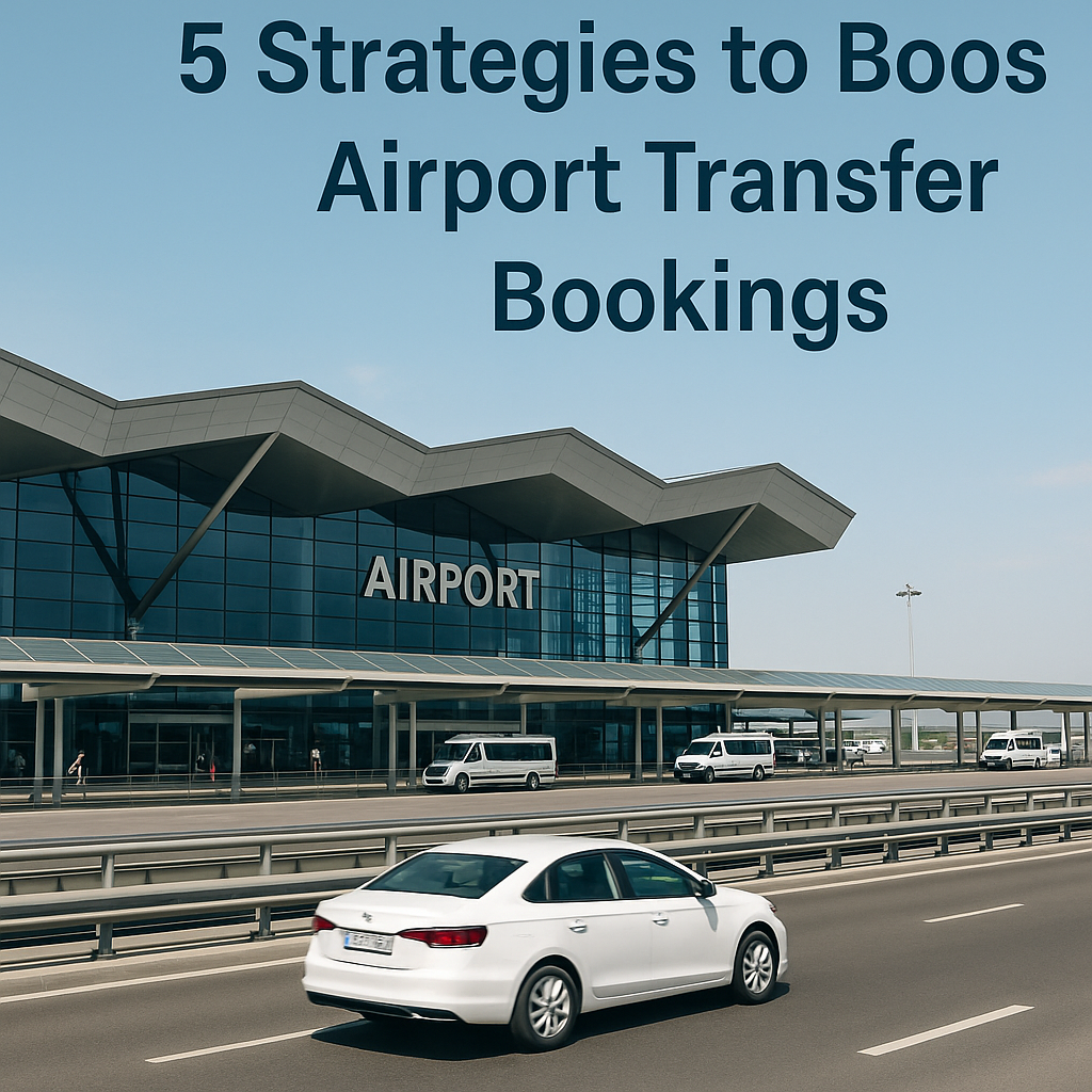 ¡Impulsa tus reservas de traslados al aeropuerto con 5 estrategias clave! Ofrece traslados al aeropuerto fluidos y viajes sin estrés, recogida puntual y servicio de chófer. ¡Maneja tu equipaje fácilmente!