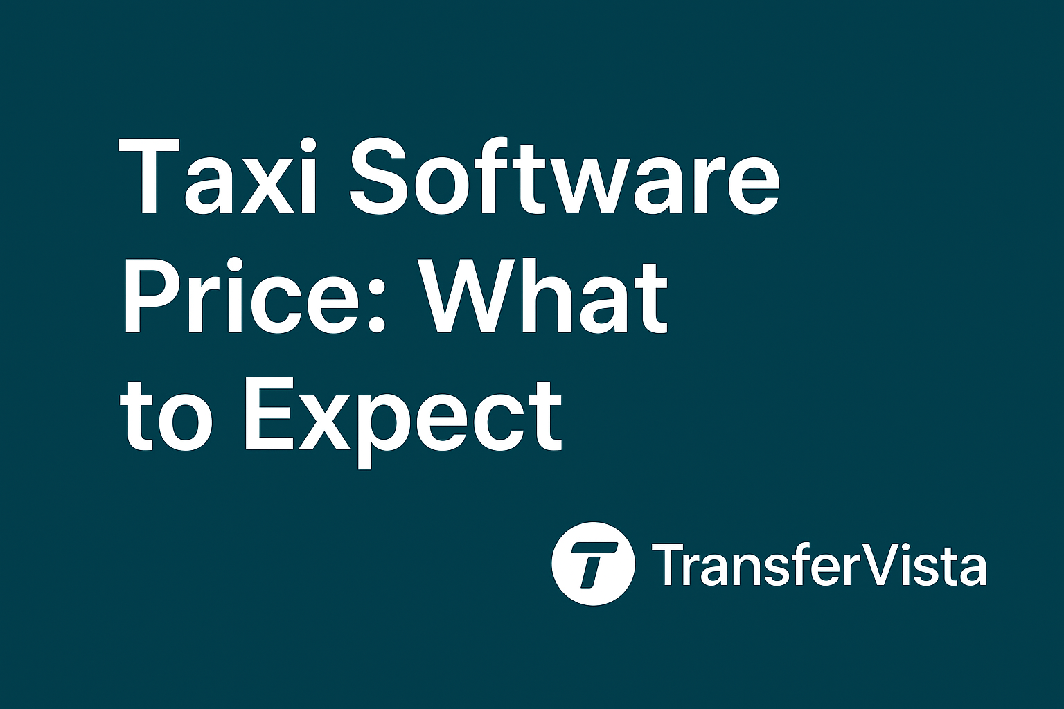 Taxi software price, check how transfervista can help you