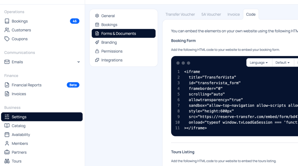 Πώς να προσθέσετε μια φόρμα κράτησης ταξί Wix χρησιμοποιώντας το Transfervista