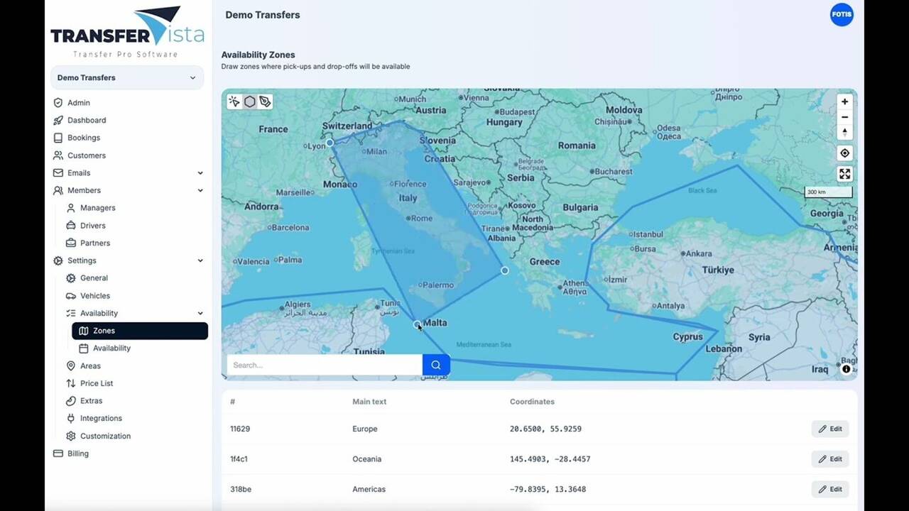 Βίντεο: ζώνες εξυπηρέτησης